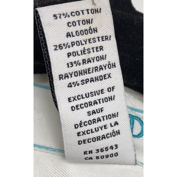 IZOD Golf Top Women Size Small S White Blue Stripe SwingFlex Stretch New B80 - Picture 8 of 8